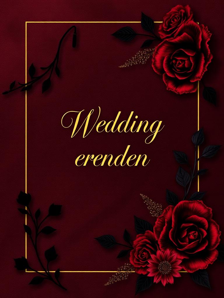 Velvet Noir invitation template